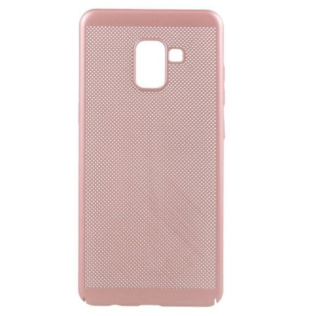 Husa Samsung Galaxy A8 2018 Ultra Slim cu aerisire Roz Auriu [1]