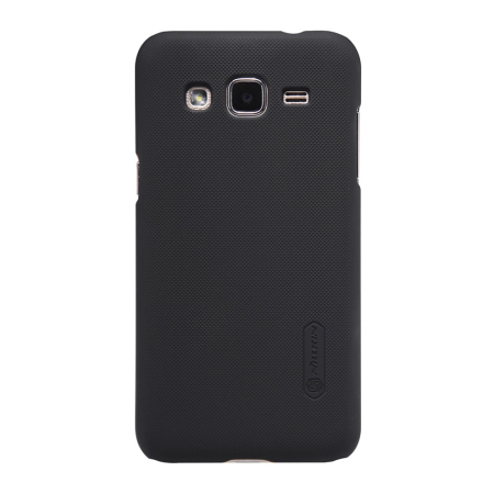 Nillkin - Husa Samsung Galaxy J2 2015 Nillkin Frosted Shield Negru + Folie de protectie
