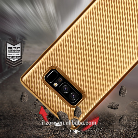 Husa Samsung Galaxy Note 8 i-Zore Carbon Fiber Auriu [3]