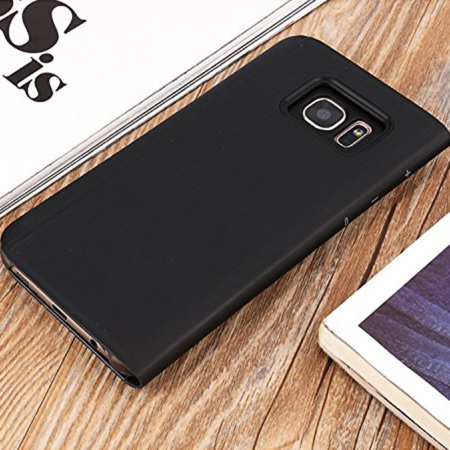Husa Samsung Galaxy S7 Flip Cover Oglinda Negru [5]