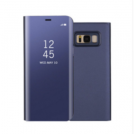 Husa Samsung Galaxy S8 Flip Cover Oglinda Albastru [3]