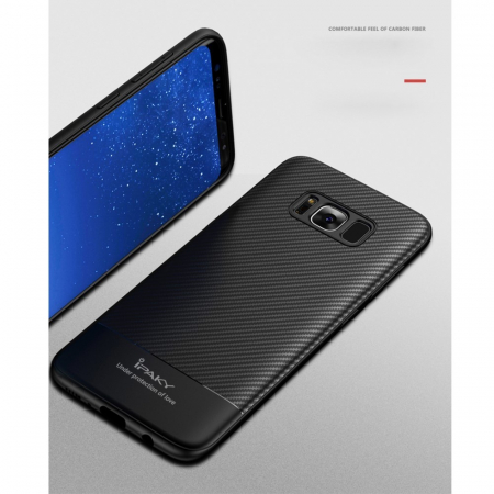Husa Samsung Galaxy S8 IPAKY Carbon Fiber Negru [3]