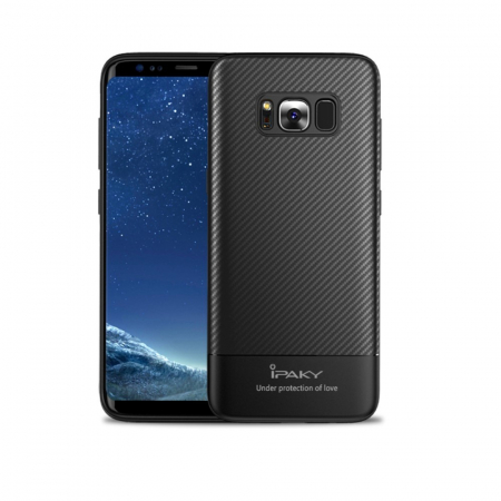 Husa Samsung Galaxy S8 IPAKY Carbon Fiber Negru [11]