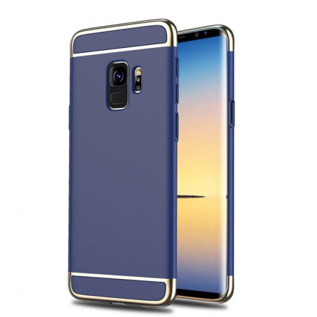 Husa Samsung Galaxy S9 Luxury Plating 3 in 1 Albastru [2]