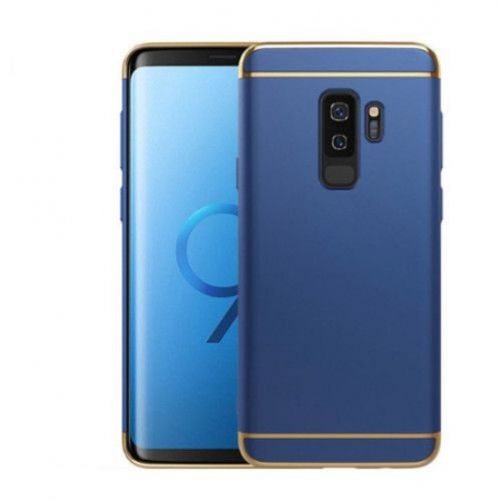GSM - Husa Samsung Galaxy S9 Luxury Plating 3 in 1 Albastru