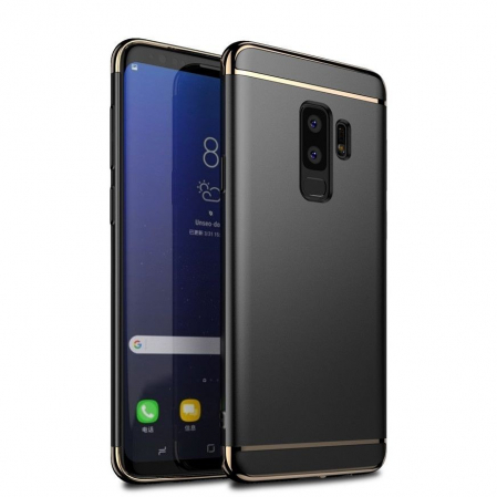 Husa Samsung Galaxy S9 Plus Luxury Plating 3 in 1 Negru [1]
