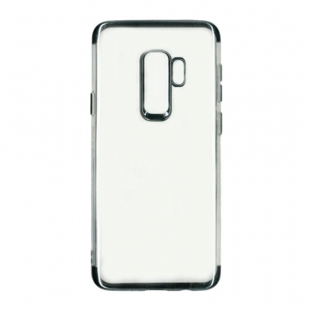GSM - Husa Samsung Galaxy S9 Plus Transparent cu Margini Negre