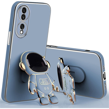 Sub 99 Lei - Husa Telefon 2in1, Flippy, Compatibila Huawei Mate 50 Pro, Carcasa TPU cu Suport Inclus Tip Astronaut, Protectie Camere, Albastru