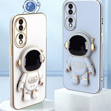 Husa Telefon 2in1, Flippy, Compatibila Huawei P60 Pro, Carcasa TPU cu Suport Inclus Tip Astronaut, Protectie Camere, Albastru [2]
