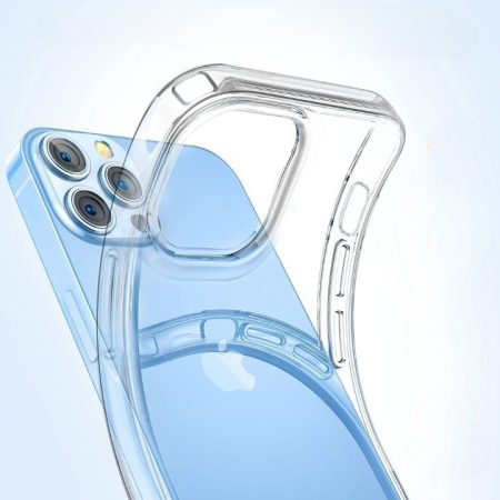 Husa TPU pentru iPhone 14 Plus, Flippy, Silicon, Protectie Antisoc, Transparenta [1]