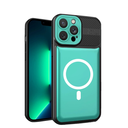 Sub 99 Lei - Husa Urban Armor pentru Samsung A13 4G Verde deschis, Suport Auto Magnetic, Protectie Antisoc, Flippy