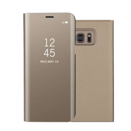 Husa Xiaomi Redmi Note 8 Pro Flip Cover Oglinda Auriu [5]