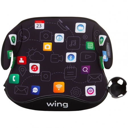 Scaune auto - Inaltator auto Chipolino Wing I-Size 125-150 cm display cu sistem Isofix