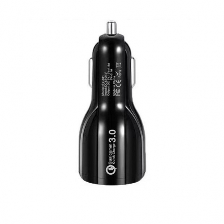 Modulatoare FM - Incarcator Auto, Flippy, Pentru Bricheta, Incarcare Rapida, Interfata USB, 12V-24V, Negru