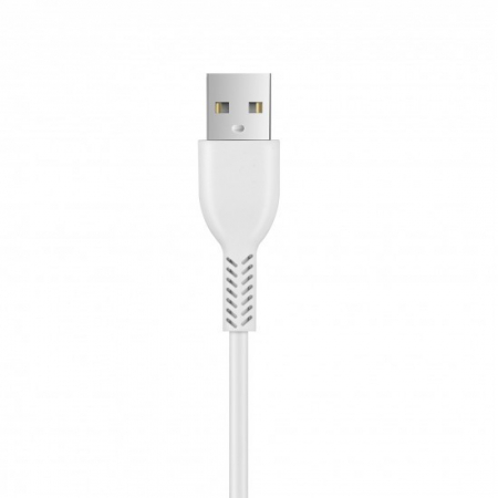 Incarcator Retea 2.1A 2USB + Cablu Micro-USB T06 Flippy Blister, Alb [12]