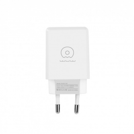 Incarcator Retea 2.1A 2USB + Cablu Micro-USB T06 Flippy Blister, Alb [11]