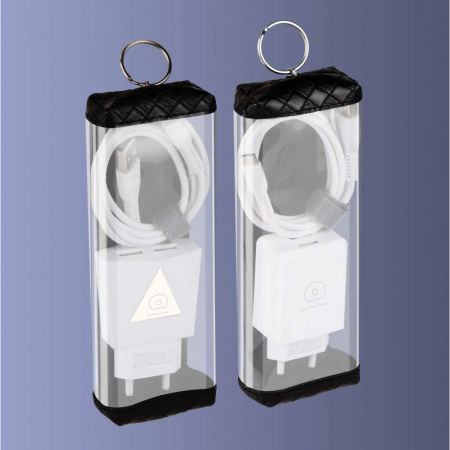 Incarcator Retea 2.1A 2USB + Cablu Micro-USB T06 Flippy Blister, Alb [7]