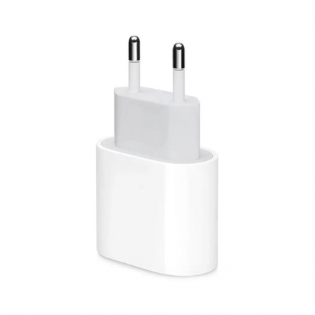 GSM - Incarcator Retea Fast Charge, Flippy, Incarcator Standard European PD20W, Compatibil cu iPhone 8-14, Cablu Fast Charge Inclus de 27W, 1m, Alb