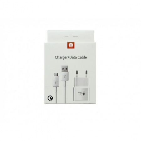 Incarcatoare Telefoane - Incarcator Retea Quick Charge 2.0 Cablu Micro-USB WUW-T19 Flippy Blister, Alb