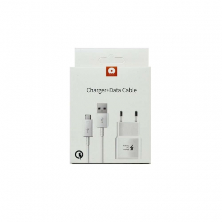 Incarcator Retea Quick Charge 2.0 Cablu Micro-USB WUW-T19 Flippy Blister, Alb [1]