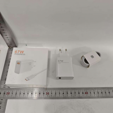 Incarcator Retea Super Charge pentru Telefon, Flippy, 67W Standard UE, Port USB-B cu Cablu TYPE-C de 1m Inclus, Alb [2]