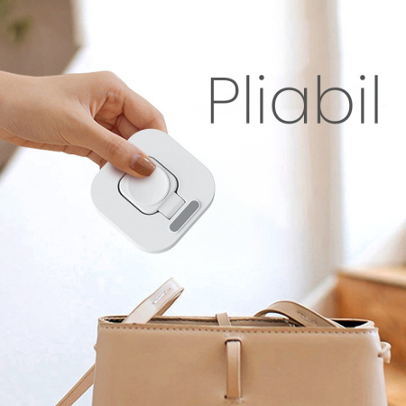 Incarcator Wireless pentru Smart iWatch, Flippy, Compatibil cu Apple iWatch 1/9, Magnetic Charger, Interfata TYPE-C, 3W, 7.5 x 7.5 x 1.2 cm, Pliabil, Alb [2]