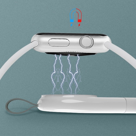 Incarcator Wireless pentru Smart Watch, Flippy, Compatibil cu Apple iWatch 1/9, Magnetic, Interfata Port USB-A, Fara Cablu direct in Statie sau Calculator, Negru [5]