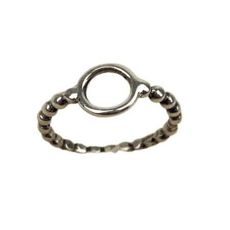 Bijuterii argint - Inel Argint 925 Bobite cu Cerc, M 51