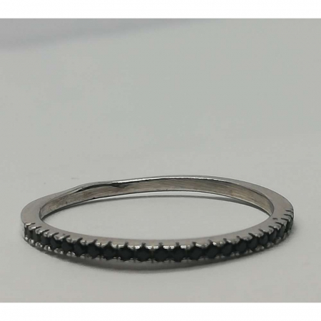 Bijuterii argint - Inel Argint 925 cu Minizirconii Negre