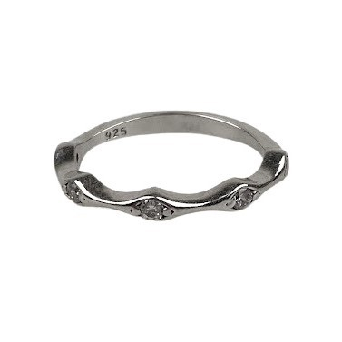 Bijuterii argint - Inel Argint 925, Molecula cu Zirconii M53