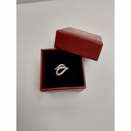 Bijuterii argint - Inel Argint 925 Sarpe cu Pietre, Jolie Silver, 2.3g, 1 cm x 1.5 cm M51