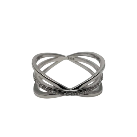 Bijuterii argint - Inel Argint 925 Sfera cu Zirconii M52