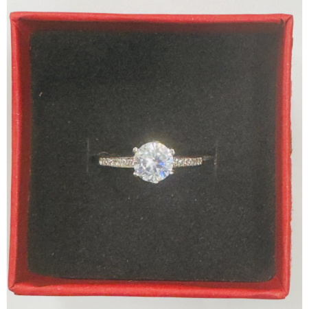 Inel Logodnă Argint 925, Jolie Silver, Piatra Rotundă, 1.18g [1]