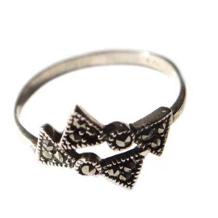 Bijuterii argint - Inel din Argint 925 cu Marcasite M60
