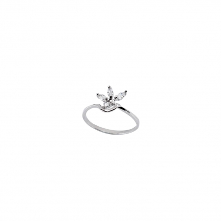 Inel din Argint 925 cu Zirconii, model Floare, marimea 55 [1]