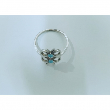 Bijuterii argint - Inel din Argint 925 Inger/ Fundita Albastra M51