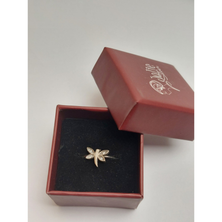 Bijuterii argint - Inel din Argint 925 Libelula cu Pietre, Jolie Silver, 1.3g, 1 cm x 1 cm
