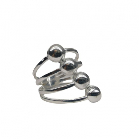 Bijuterii argint - Inel, Jolie Silver, Argint 925 cu Bile in Diagonala M 54