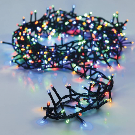 Decoratiuni, ornamente si articole Craciun - Instalatie cluster 960 LED Multicolor 20 m Interconectabil