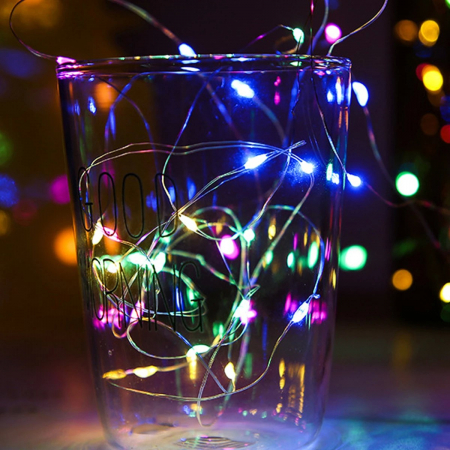 Instalatie Craciun, 10 metri, 100 LED-uri, USB, Telecomanda cu 8 functii, Multicolor, Flippy [2]