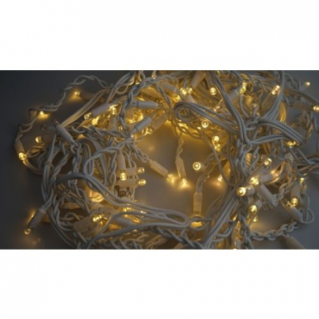 Instalatie Craciun, 150 m, 3600 Led-uri ,Franjuri, Alb cald, Flash, Alimentator, Interconectabila, Prelungitor 6.5 m inclus, Fir Alb Cauciucat, 220v, Flippy [3]