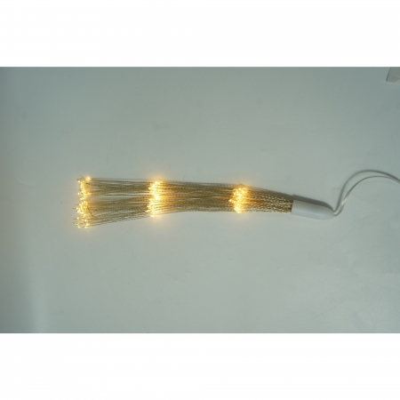 Instalatie Craciun, 180 LED-uri, alb cald, telecomanda 8 functii, cu baterii, explozie fireworks, fir cupru, interior/exterior, Flippy [5]