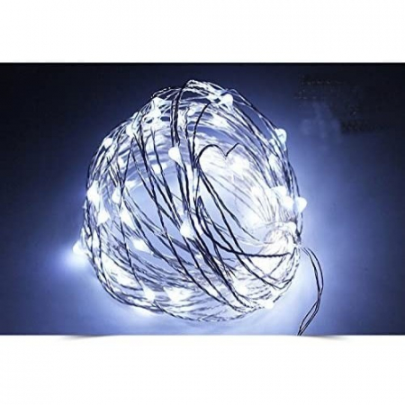 Instalatie Craciun, 50 m, 500 Led-uri, Liniara, Alb Rece, 8 jocuri de lumini, Transformator, Interconectabila, Prelungitor 3 m inclus, Fir Cupru, Flippy [3]