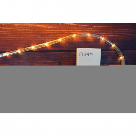 Instalatie Craciun, 76 m, 1824 Led-uri ,Furtun Luminos, Alb cald, 8 jocuri de lumini, Transformator, Sectionabila, 220 V, Flippy [3]