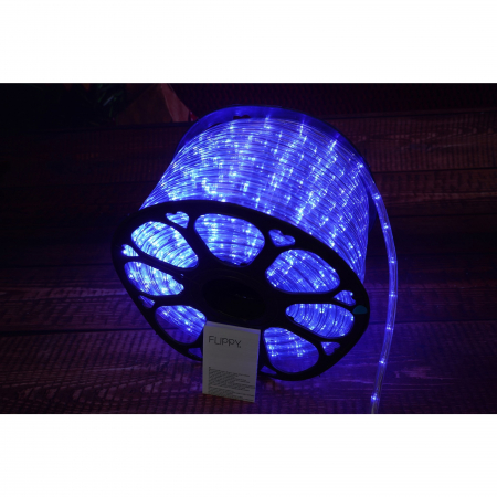 Instalatie Craciun, 92 m, 2208 Led-uri, Furtun Luminos, Albastru, Transformator, 8 jocuri de lumini, Sectionabila, 220 V, Flippy [2]