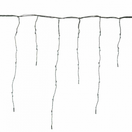 Instalatie Craciun Profesionala de Exterior IP65, 35 m, 840 Led-uri Mari ,Franjuri, Alb rece, Flash, Alimentator, Interconectabila, Fir Negru Cauciucat, 220v, Flippy [13]