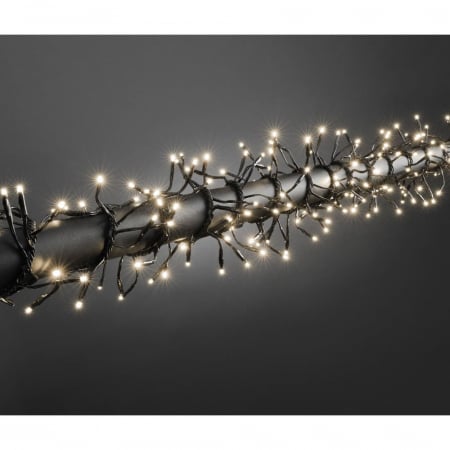 Instalatie Craciun Profesionala de Exterior IP65, 379 m, 3790 Led-uri Mari ,Liniara, Alb cald, Interconectabila, Prelungitor 6.5 m inclus, Fir Negru, Flippy [3]