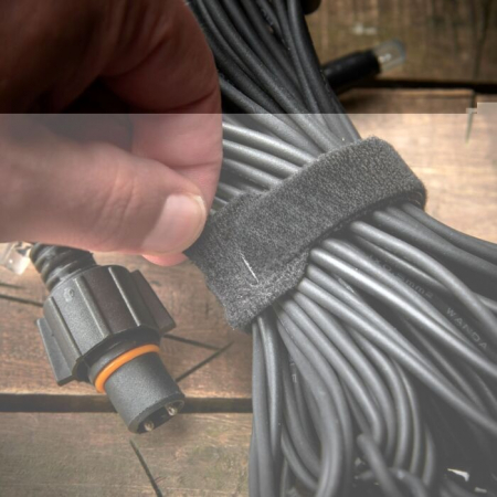 Instalatie Craciun Profesionala de Exterior IP65, 50 m, 1200 Led-uri Mari ,Franjuri, Alb rece, Flash, Alimentator, Interconectabila, Fir Negru Cauciucat, 220v, Flippy [9]