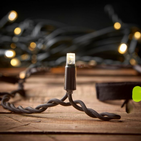 Instalatie Craciun Profesionala de Exterior IP65, 65 m, 1560 Led-uri Mari ,Franjuri, Alb rece, Flash, Alimentator, Interconectabila, Fir Negru Cauciucat, 220v, Flippy [10]