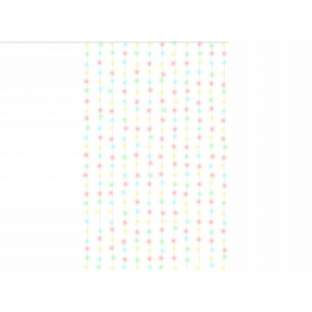Instalatie Craciun, Tip Perdea IP44, 3m x 1m, 100 Led-uri, Multicolor, USB si telecomanda cu 8 functii, Flippy [6]